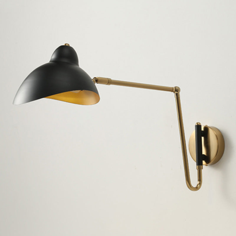 Postmodern Duckbill Reading Light Metal Single Bedroom Sconce Lighting with Adjustable Joint