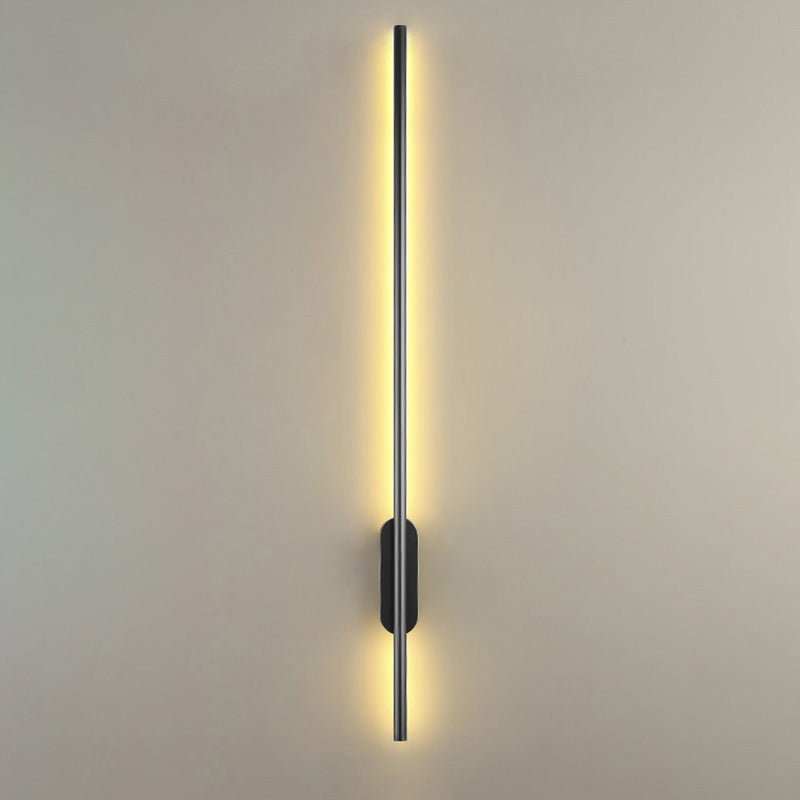 Lampada a parete a LED a LED Black Lampada Simple Stipce Metallic Sconce per soggiorno