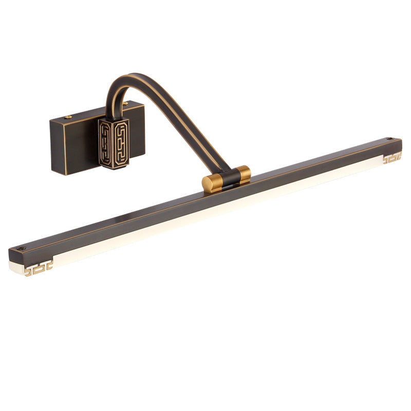Illuminazione da parete in acrilico tradizionale a LED lineare regolabile per illuminazione da parete per bagno
