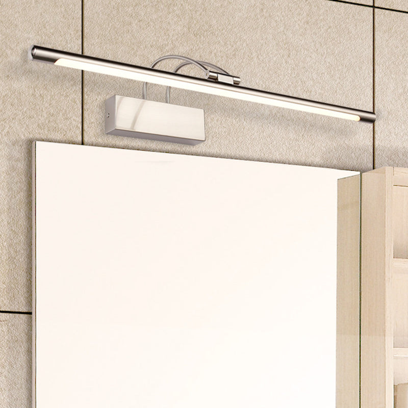 Metal Tubular Rotatable Vanity Sconce Simple Style LED Wall Mount Lighting for Bath