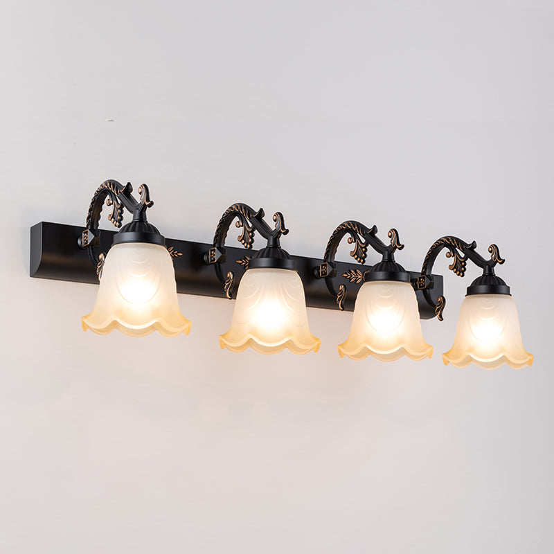 MOLTO FLOWER VASITY LIGHT LIGHT Vintage Ombre Glassato Glass Montaggio Montaggio Luce per bagno