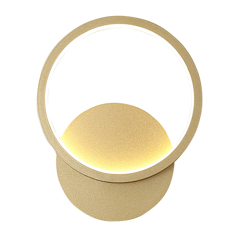 Halo woonkamer muur sconce verlichting acryl minimalistisch led muur licht in wit