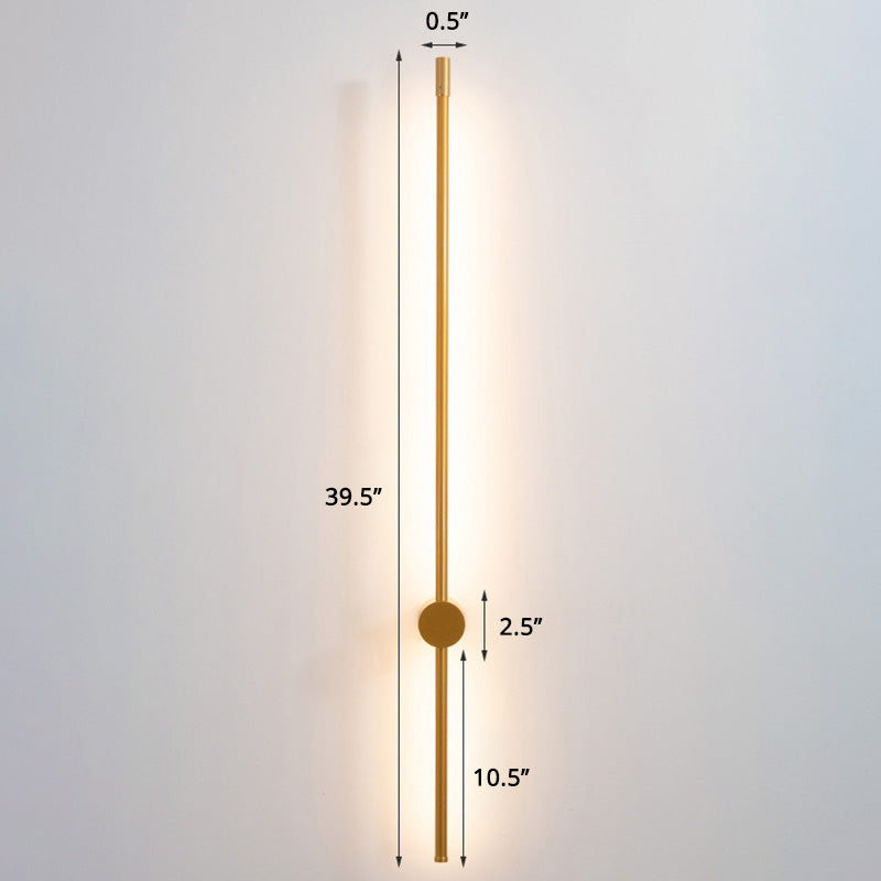 Escaleras de barra delgada lámpara de apliques de aluminio accesorio de iluminación montado en la pared LED minimalista
