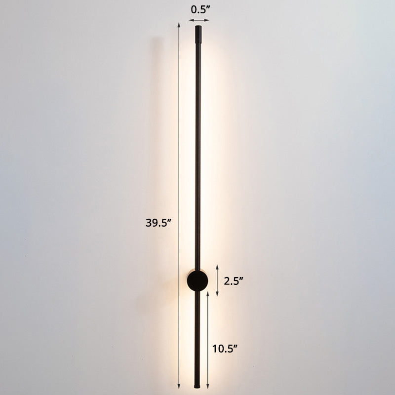 Escaleras de barra delgada lámpara de apliques de aluminio accesorio de iluminación montado en la pared LED minimalista