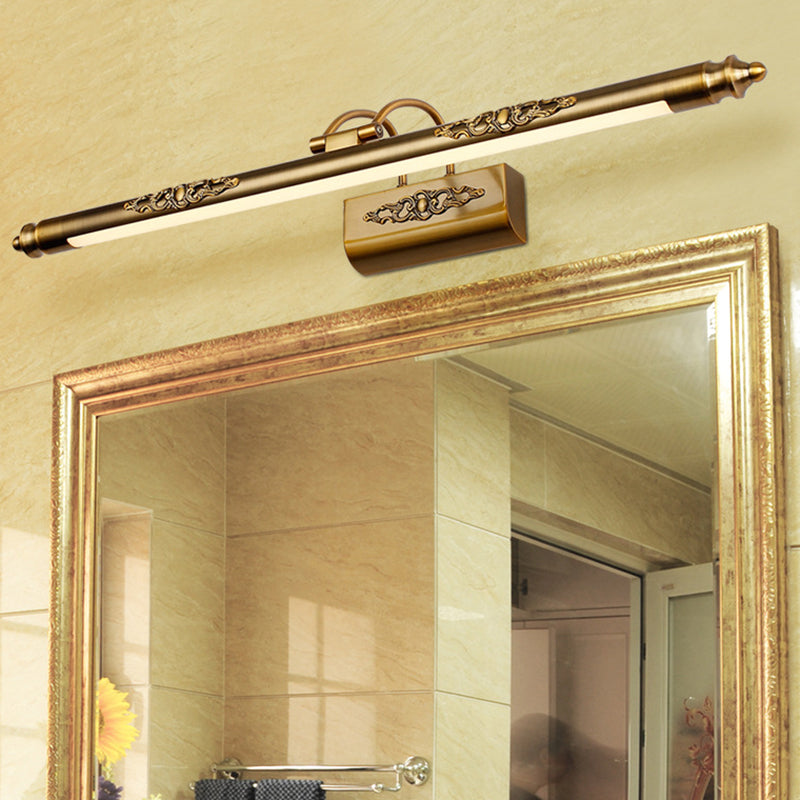 Mur de vanité en laiton Cronie Murce Vintage Métal de salle de bain LED MUR MUR MOURT AVEC BRAUT SOING