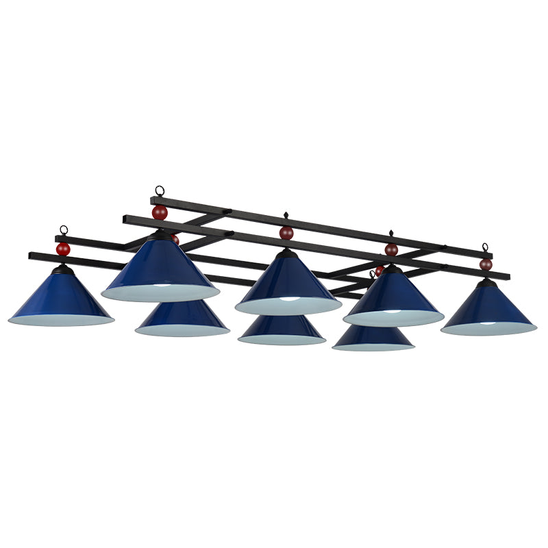 Industrial Conical Island Lamp Metal Pendant Ceiling Light with Decorative Billiards