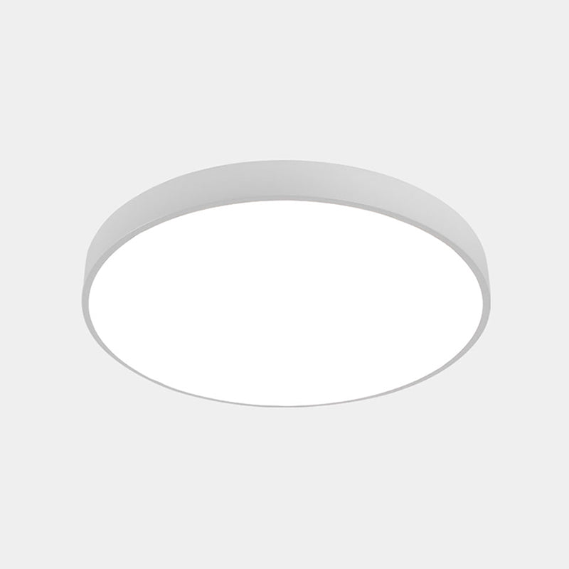 Ronde gang LED-inbouwlamp Metalen Scandinavische plafondverlichting met acryldiffusor