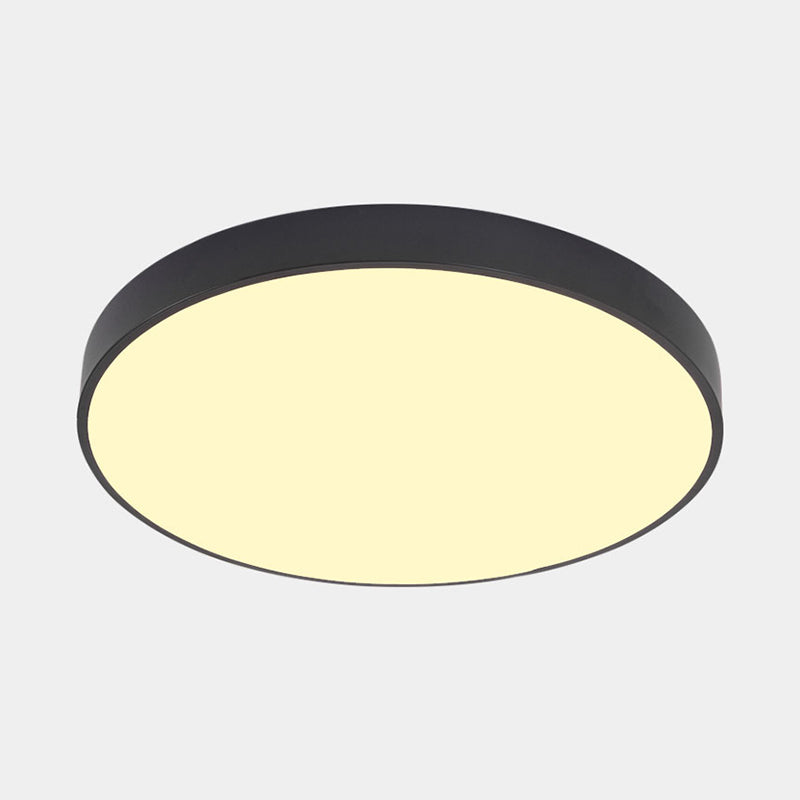Ronde gang LED-inbouwlamp Metalen Scandinavische plafondverlichting met acryldiffusor