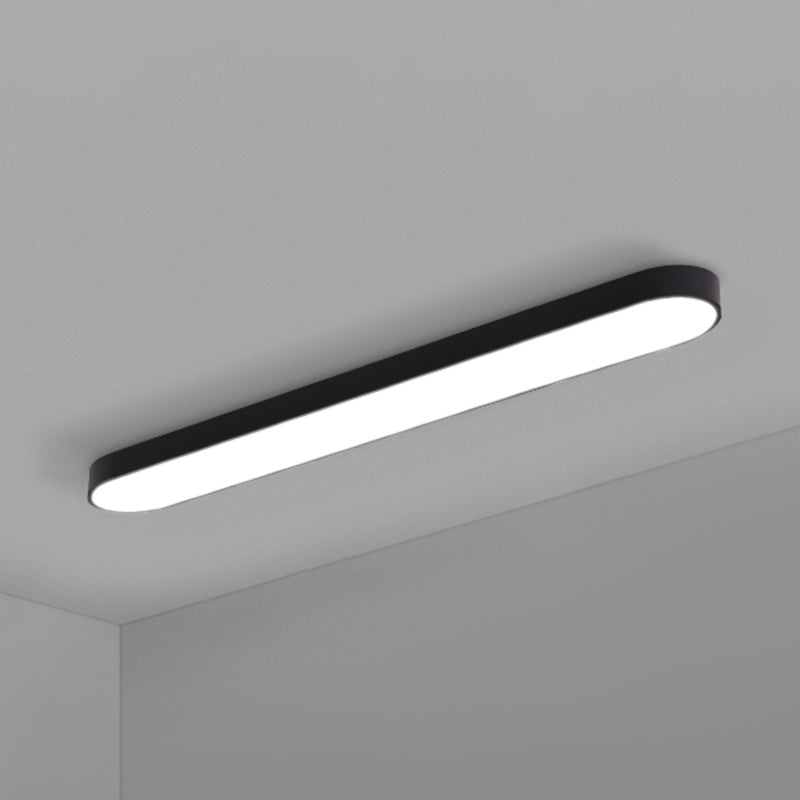 Elliptische vergaderruimte plafondinbouwlamp Aluminium minimalistische LED-inbouwlamp
