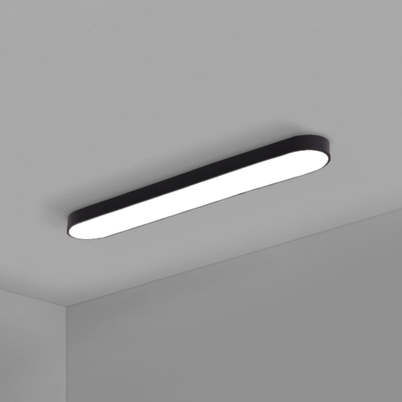 Elliptische vergaderruimte plafondinbouwlamp Aluminium minimalistische LED-inbouwlamp