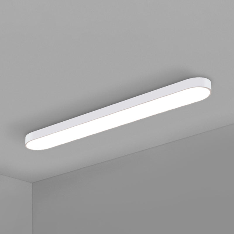Elliptische vergaderruimte plafondinbouwlamp Aluminium minimalistische LED-inbouwlamp