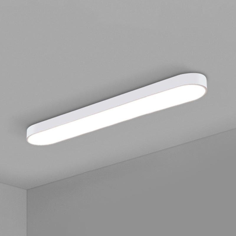 Elliptische vergaderruimte plafondinbouwlamp Aluminium minimalistische LED-inbouwlamp