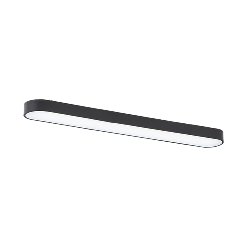 Elliptische vergaderruimte plafondinbouwlamp Aluminium minimalistische LED-inbouwlamp