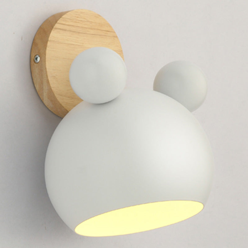 Rotatable Schatten Metall Wand montiert Lesen leichter Makkaronstil 1-Licht-Wandlampe für Schlafzimmer