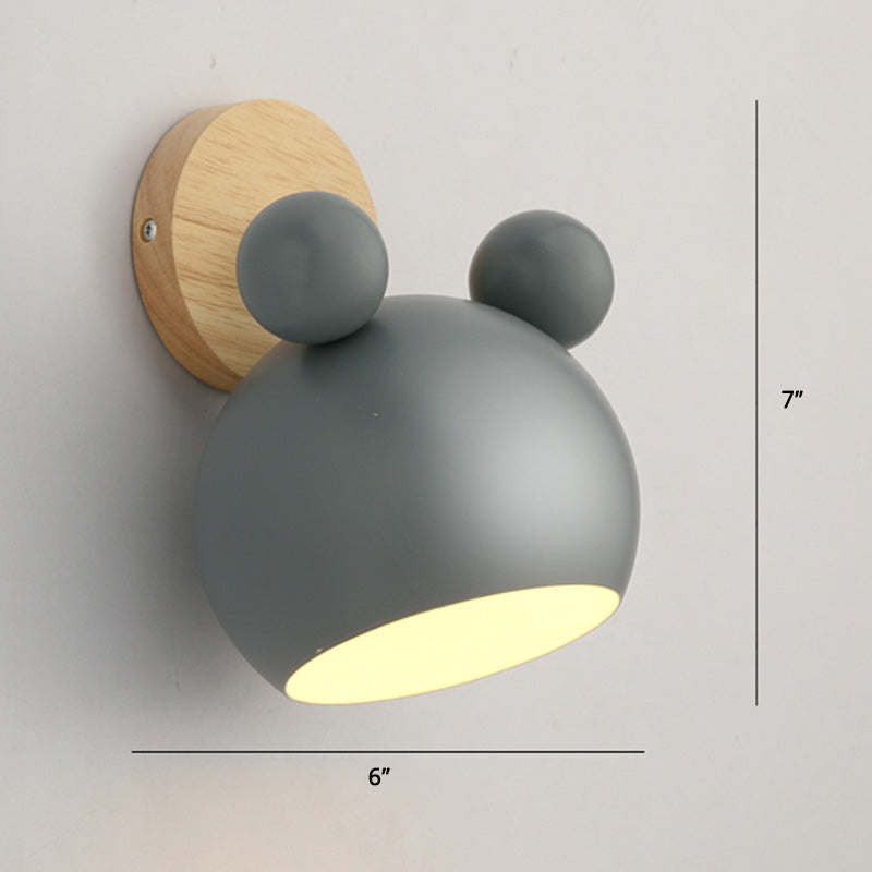 Rotatable Schatten Metall Wand montiert Lesen leichter Makkaronstil 1-Licht-Wandlampe für Schlafzimmer