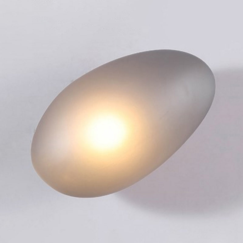 Vidrio con esmerilización de pared de pared de vidrio esmerilado Art Deco Luz de montaje de pared de 1 luces para sala de estar