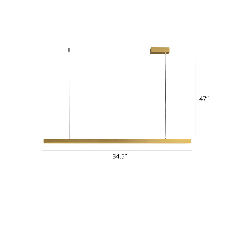 Éclairage en suspension en métal Simplicité LED LED HORDING LUM