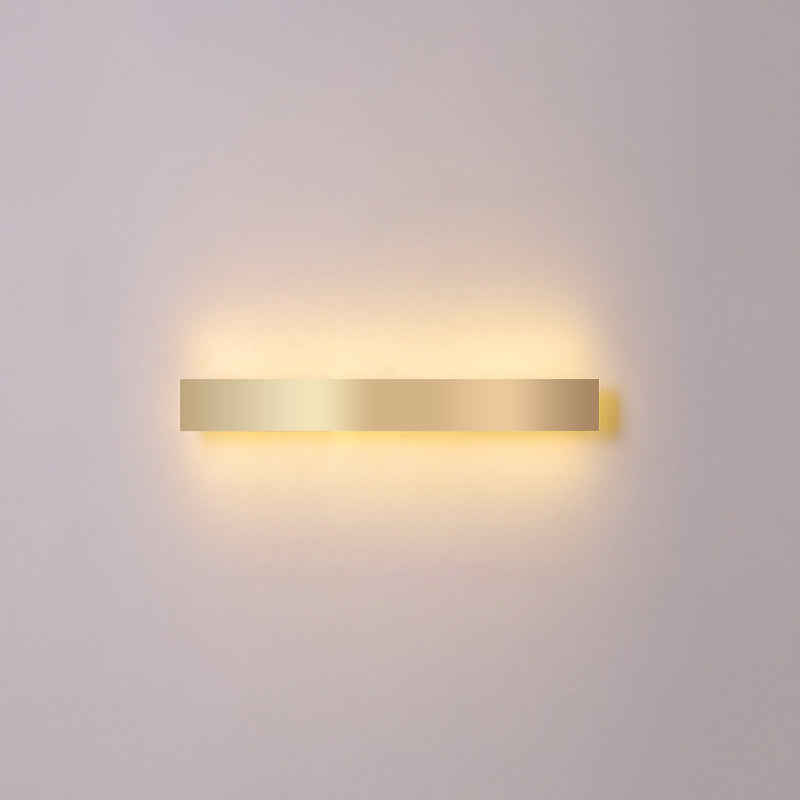 Aluminium staafvormige spoelwand SCONCE Minimalistisch goud vergulde LED -wandlampje voor woonkamer