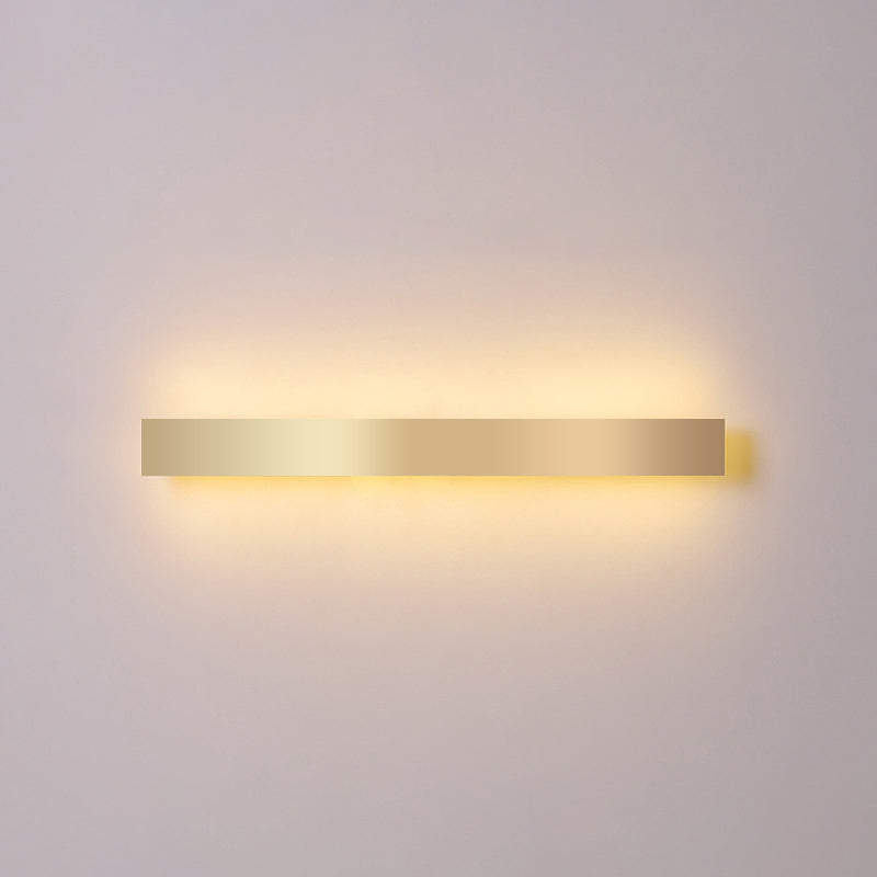 Aluminium staafvormige spoelwand SCONCE Minimalistisch goud vergulde LED -wandlampje voor woonkamer
