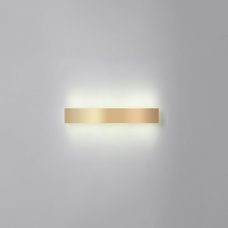 Aluminium staafvormige spoelwand SCONCE Minimalistisch goud vergulde LED -wandlampje voor woonkamer