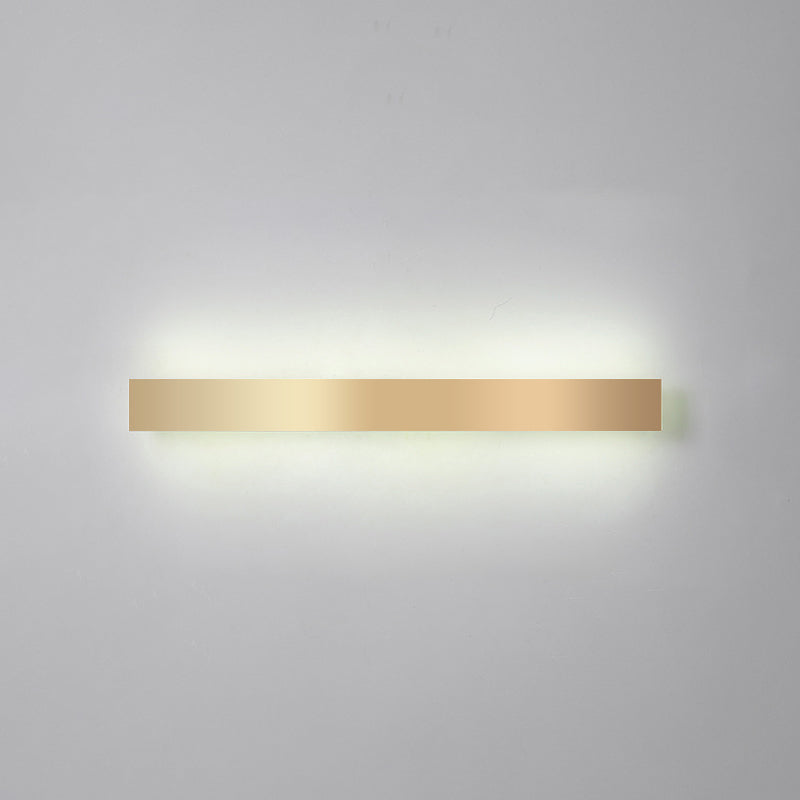 Aluminium staafvormige spoelwand SCONCE Minimalistisch goud vergulde LED -wandlampje voor woonkamer