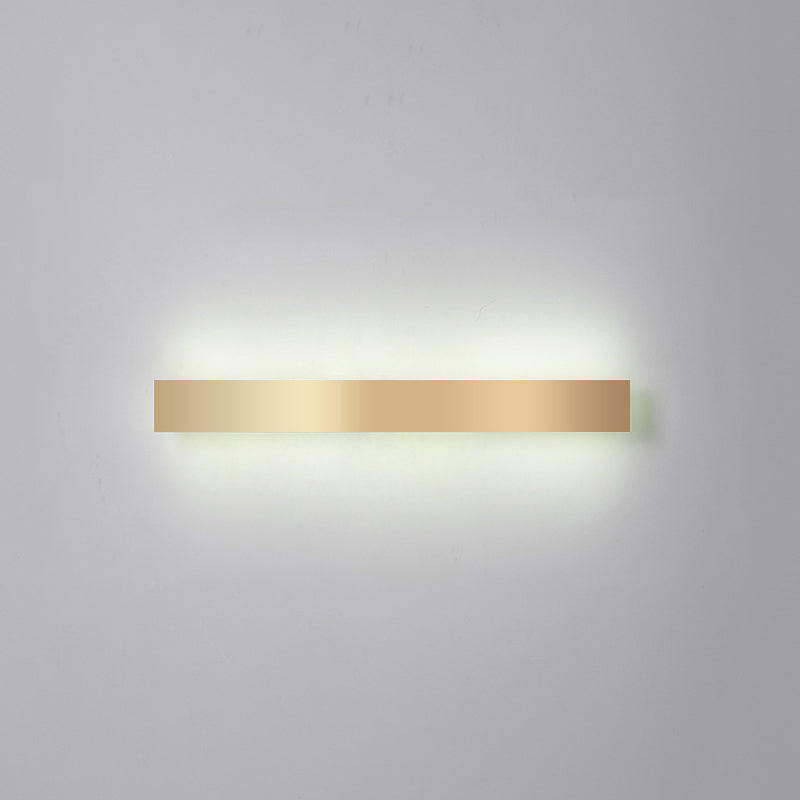 Aluminium staafvormige spoelwand SCONCE Minimalistisch goud vergulde LED -wandlampje voor woonkamer