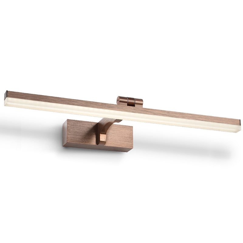 Lampada per pareti di vanità a LED lineare in alluminio Lampada per foto alimentabile minimalista