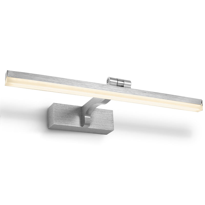 Lampada per pareti di vanità a LED lineare in alluminio Lampada per foto alimentabile minimalista