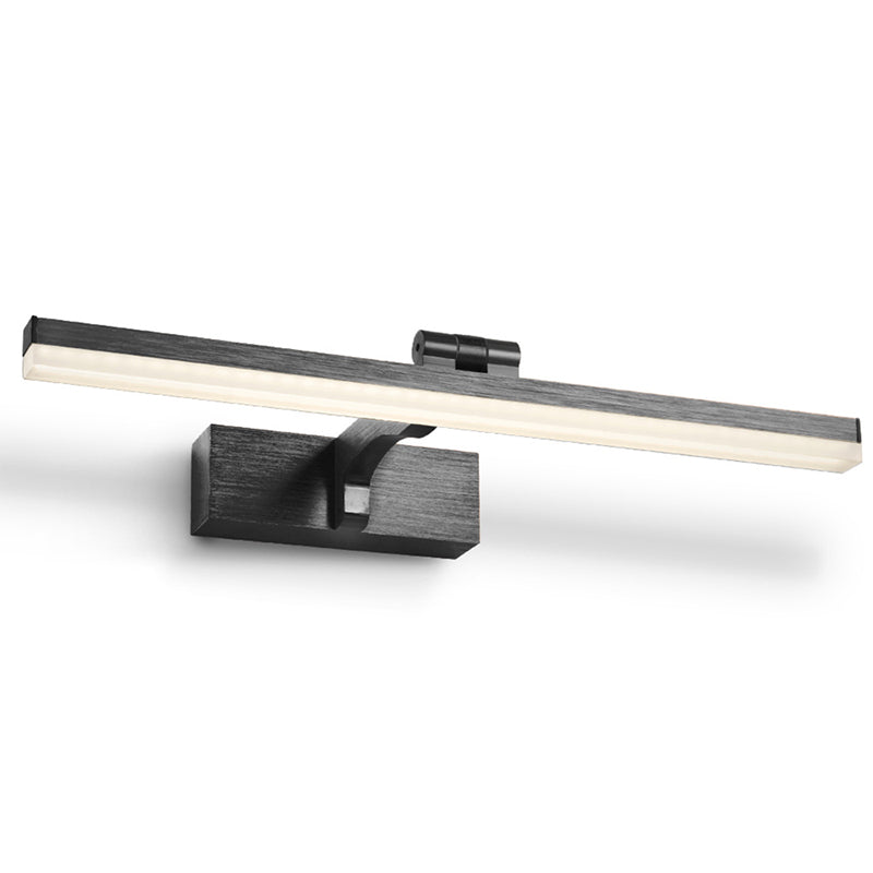 Lampada per pareti di vanità a LED lineare in alluminio Lampada per foto alimentabile minimalista