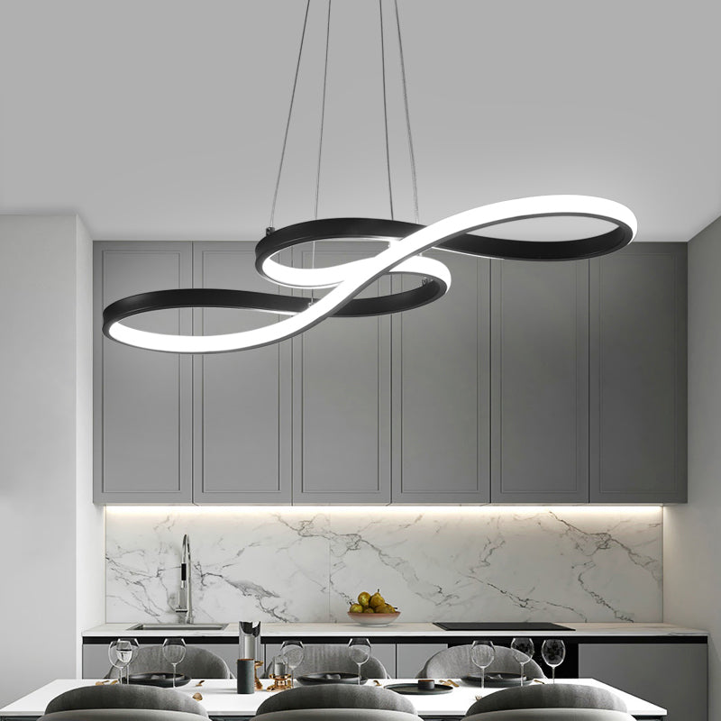 Lampada di notazione musical del ristorante lampada a led minimalistica metallica