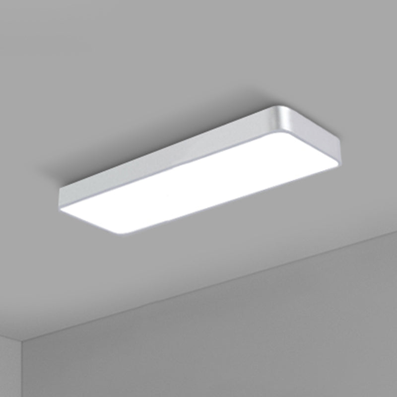 Office Ceiling Mounted Light Modern LED Flush Light with Rectangular Acrylic Shade