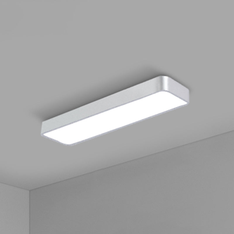 Office Ceiling Mounted Light Modern LED Flush Light with Rectangular Acrylic Shade