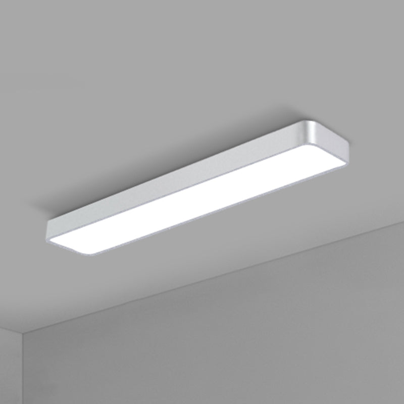 Office Ceiling Mounted Light Modern LED Flush Light with Rectangular Acrylic Shade