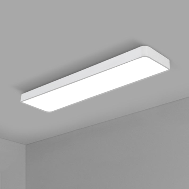 Office Ceiling Mounted Light Modern LED Flush Light with Rectangular Acrylic Shade
