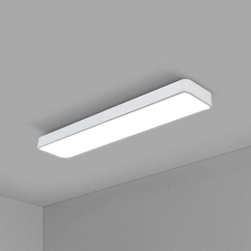 Office Ceiling Mounted Light Modern LED Flush Light with Rectangular Acrylic Shade