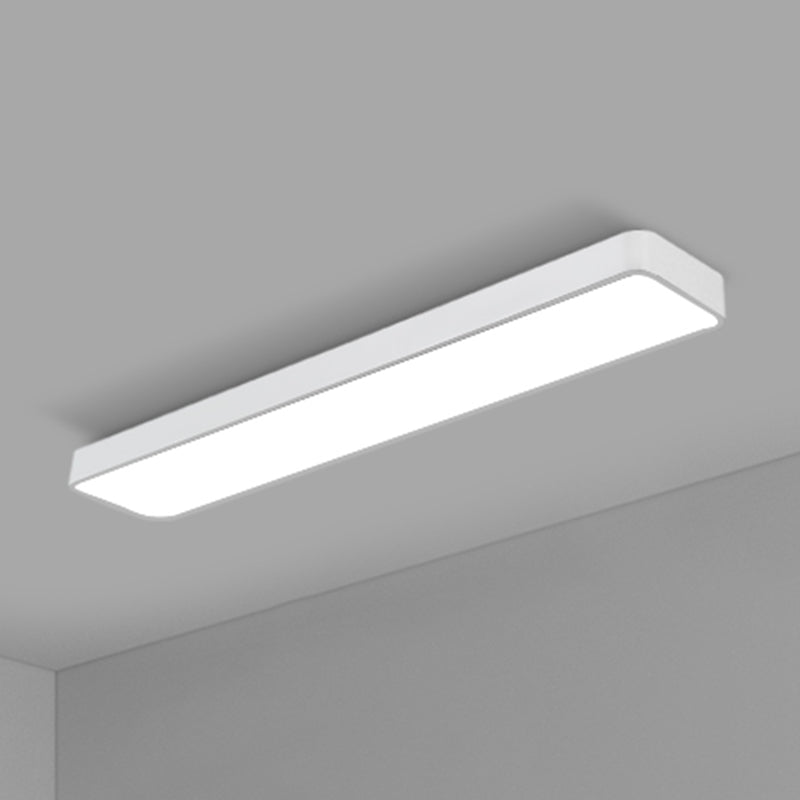 Office Ceiling Mounted Light Modern LED Flush Light with Rectangular Acrylic Shade