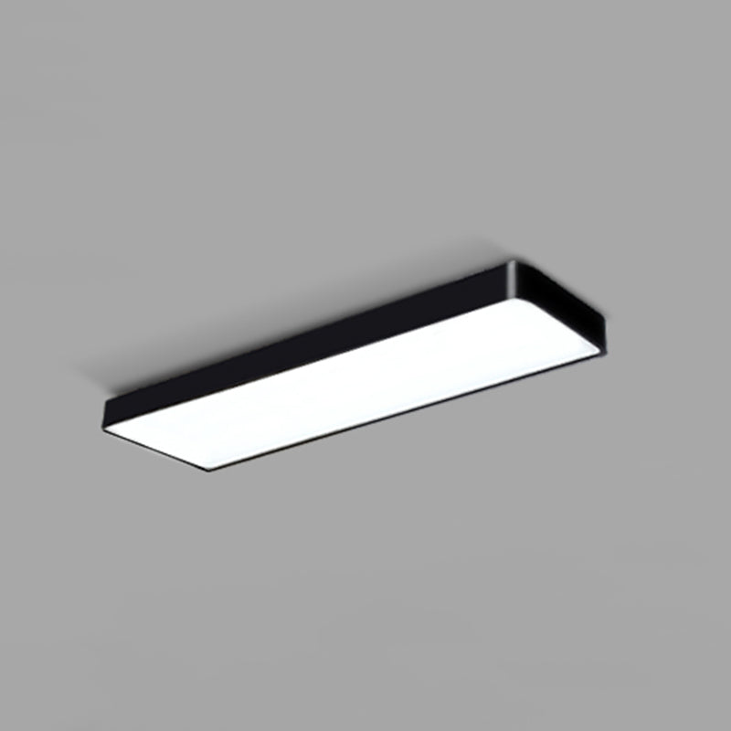 Office Ceiling Mounted Light Modern LED Flush Light with Rectangular Acrylic Shade