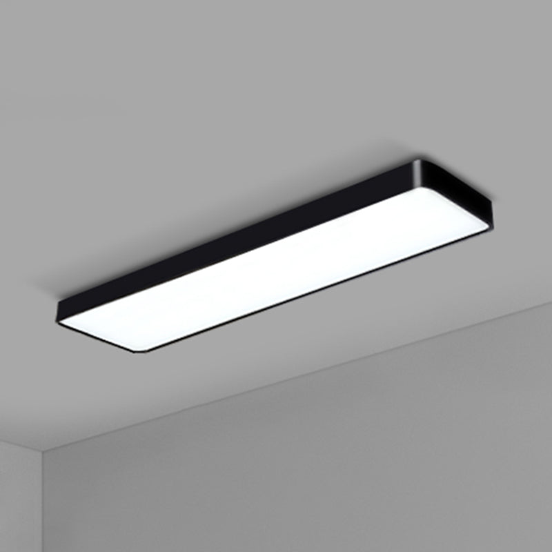 Office Ceiling Mounted Light Modern LED Flush Light with Rectangular Acrylic Shade