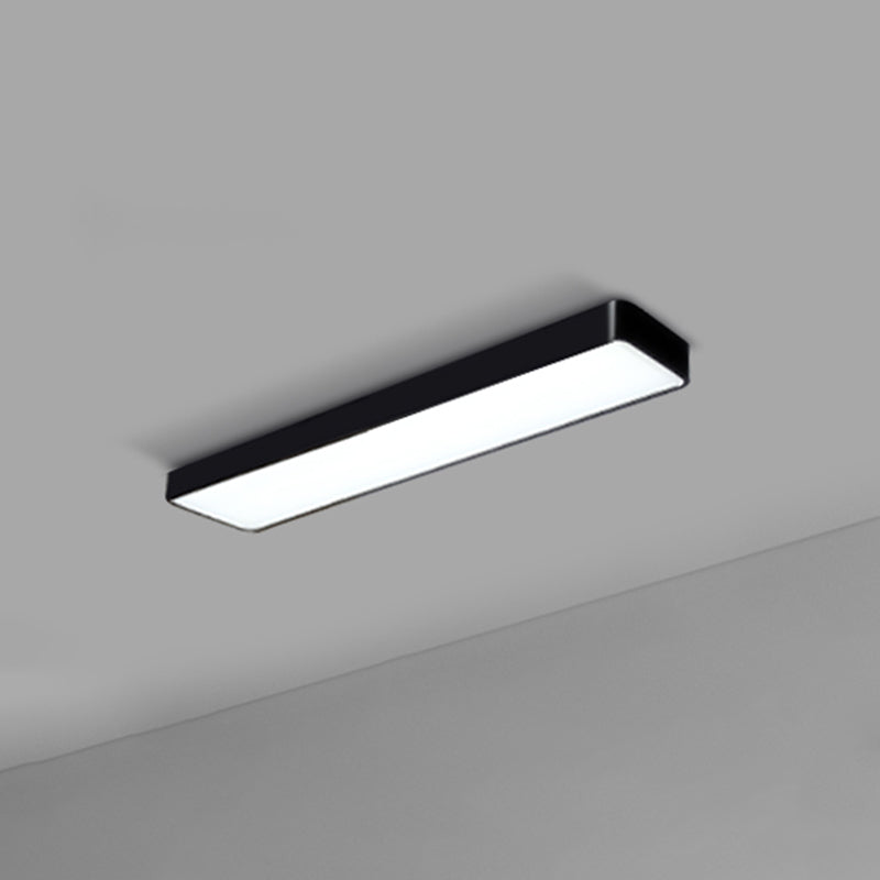 Office Ceiling Mounted Light Modern LED Flush Light with Rectangular Acrylic Shade