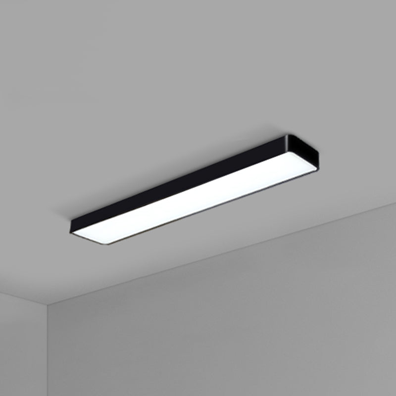 Office Ceiling Mounted Light Modern LED Flush Light with Rectangular Acrylic Shade