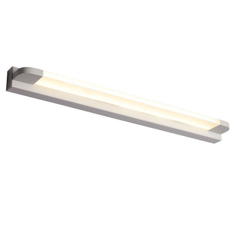 Bar Shaped Bathroom Sconce Light Acrylic LED Vanity Wall Light Fixture with Rounded Corner