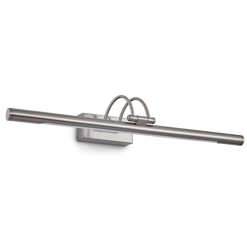 Minimalistic LED Wall Sconce Lighting Tubular Adjustable Vanity Light with Plastic Shade