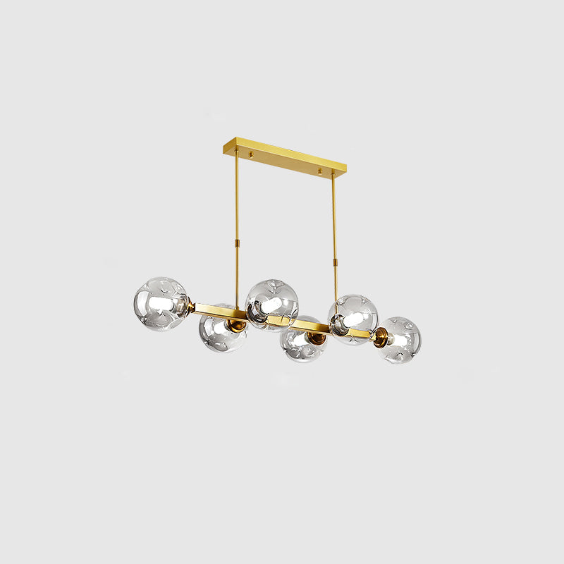 Sfera Sfolla di vetro di vetro di soffietto a mano Light Penderant Lighting for Restaurant