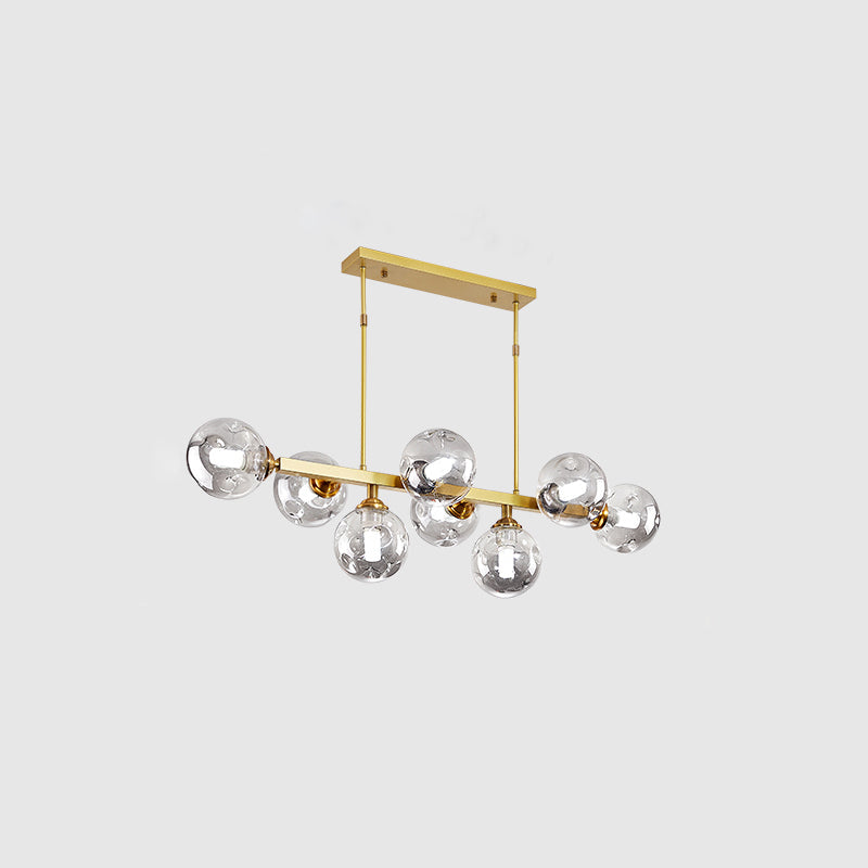 Sfera Sfolla di vetro di vetro di soffietto a mano Light Penderant Lighting for Restaurant