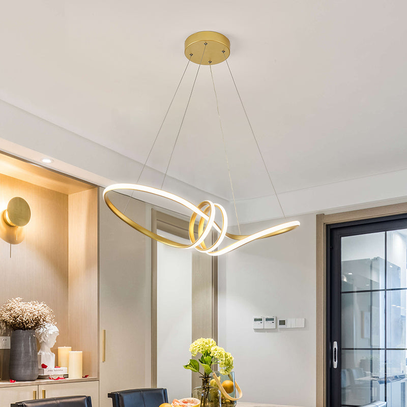 Finitura oro Twist Island Minalismo Minimalismo Light Metal Cipant Light per il ristorante