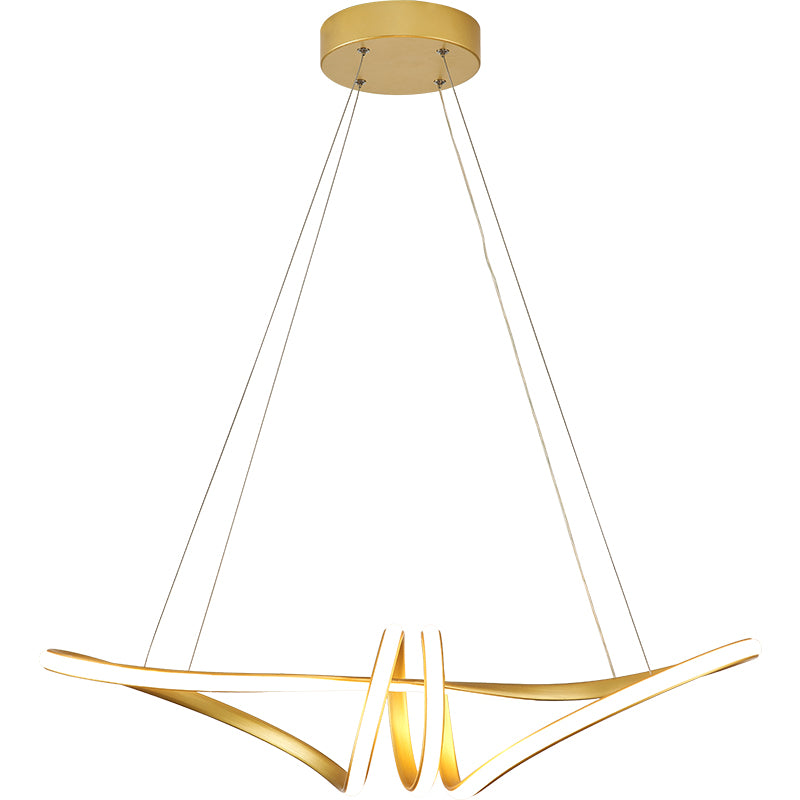 Finitura oro Twist Island Minalismo Minimalismo Light Metal Cipant Light per il ristorante