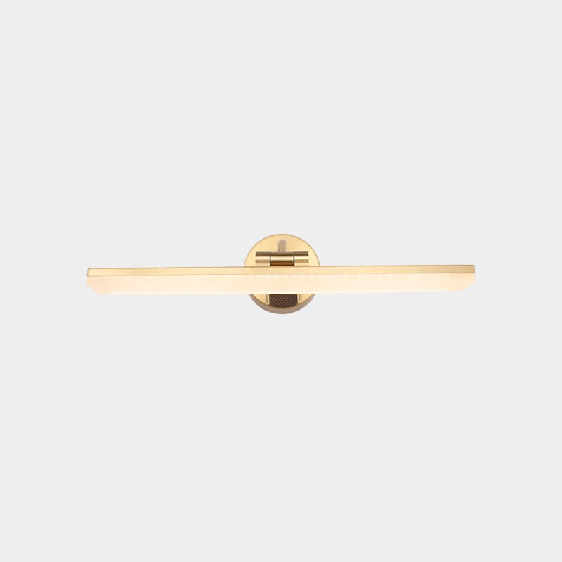 Swing Arm LED Bath Bar Minimalism Acrylic Wall Mounted Vanity Light for Bathroom