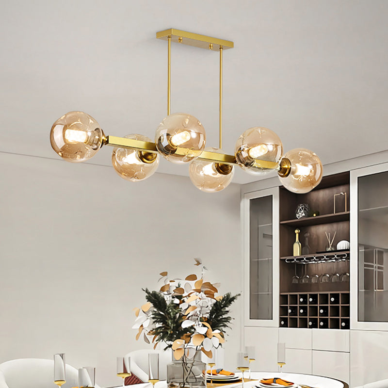 Bubbles Restaurant Island Pendant Light Glass Postmodernism Hanging Light Fixture