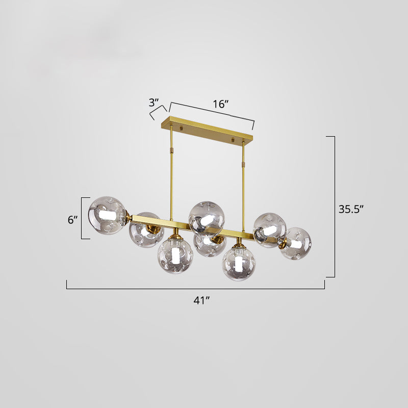 Bubbles Restaurant Island Pendant Light Glass Postmodernism Hanging Light Fixture