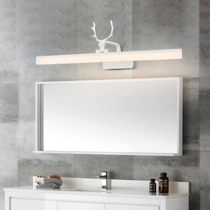 Vanité LED linéaire Miroir Light Country Style Acrylique Ajustement Ajustement des applications murales